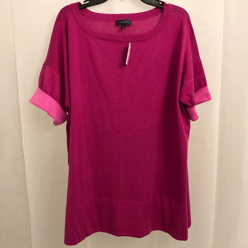 The Limited Sz L Short-Sleeved Sweater-NWT